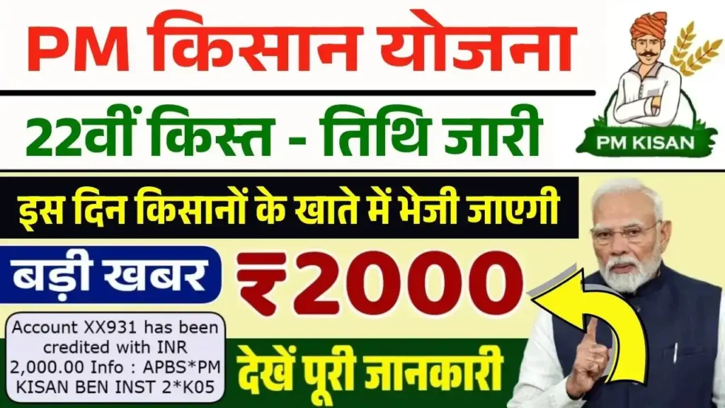 PM Kisan 22th Installment Date 2026
